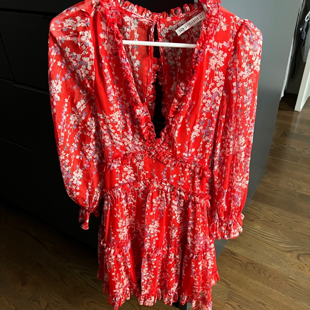 Red dress - great for date night just going out with friends